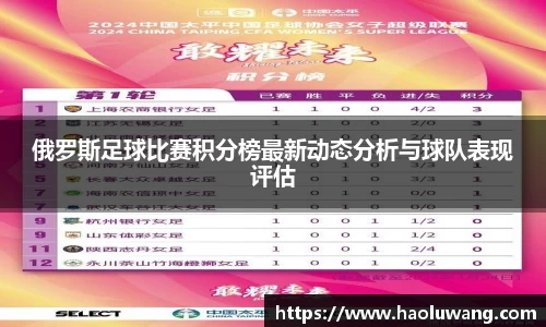 俄罗斯足球比赛积分榜最新动态分析与球队表现评估